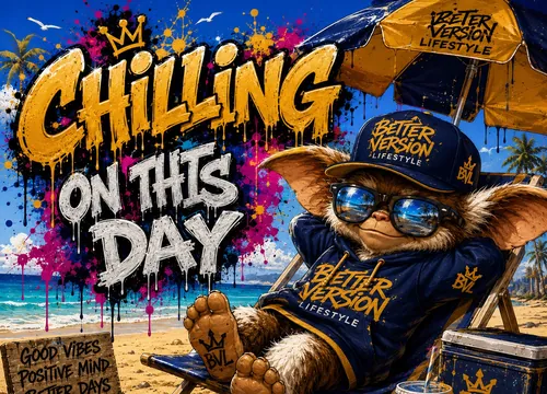Chilling On This Day graphic design by Coach Gizmo