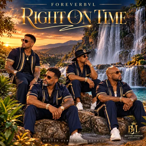 ForeverBVL: Right on Time, album cover designed by Coach Gizmo